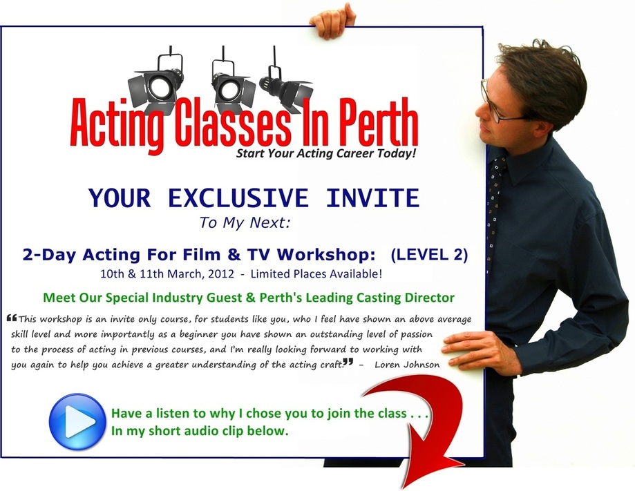Exclusive Invite to meet special Industry Guest $ Perth's Leading Casting Director